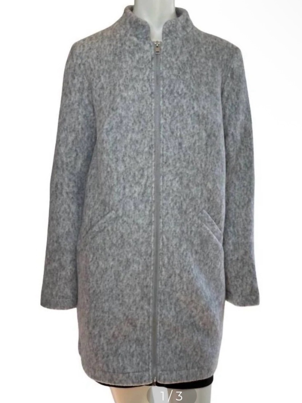 ✨ Workshop Republic Clothing Heather Grey Zip Jacket Coat ✨
